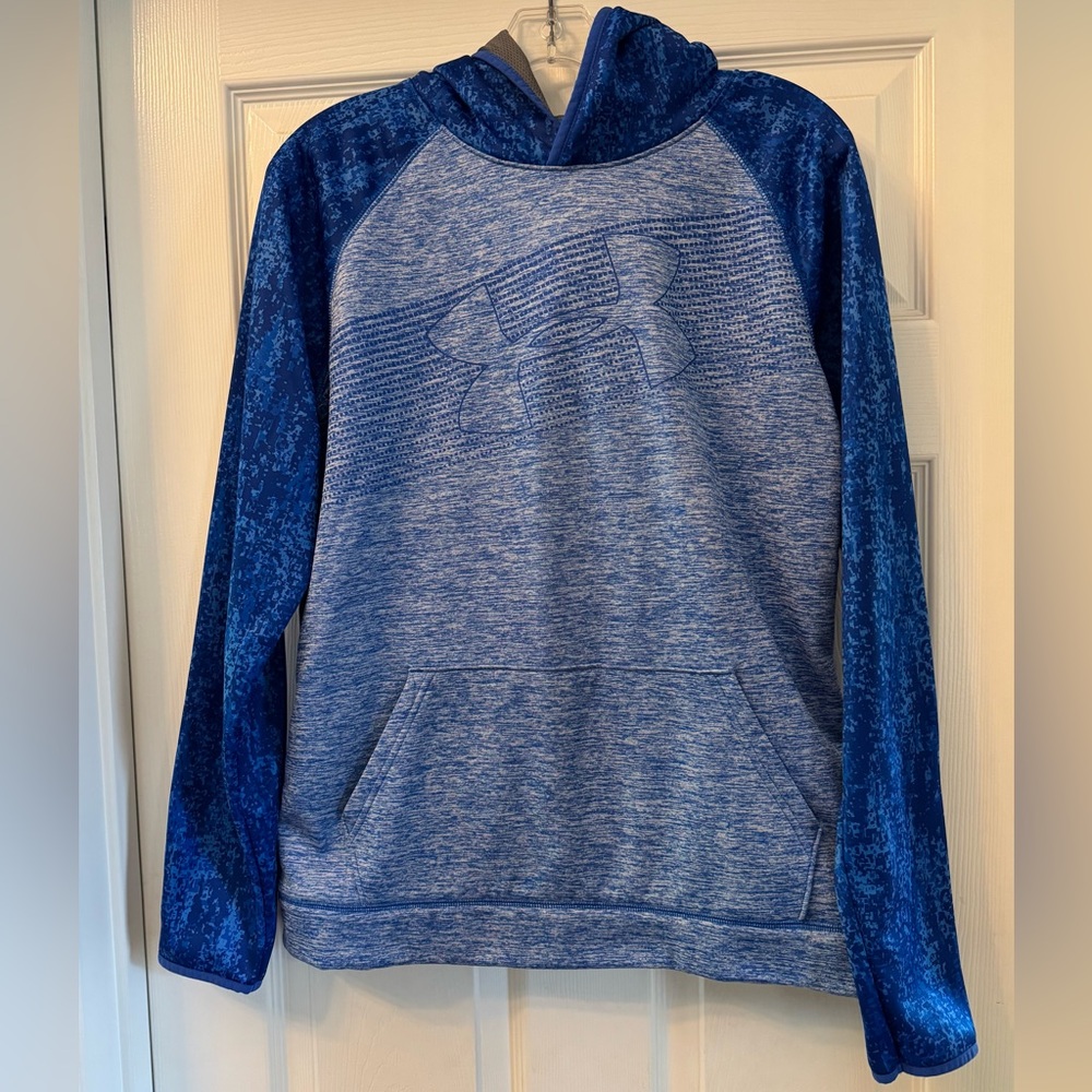 Under Armour Boys Heathered Blue Loose Fit Sweatshirt size XL